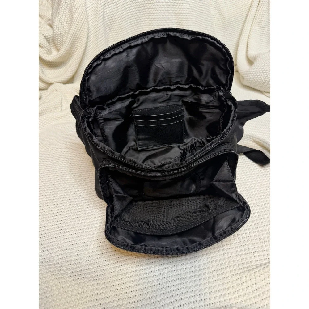 BEIS The Diaper Fanny Pack Black Nylon Crossbody Waist Bag with Wipes Pocket